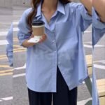 Elegant Classic Cotton Button-Down Shirt – Modern Girls Collection - Image 4