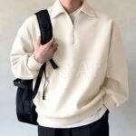 Panda Half Zipper Full Sleeve T-Shirt - Image 4