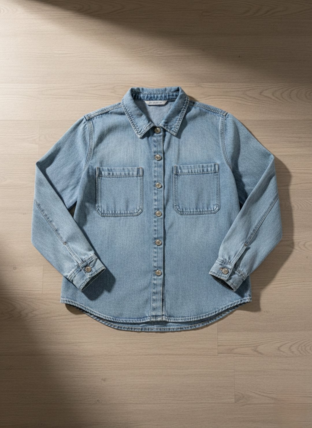 2025/11/1000033586-1.jpg Ladies Denim Shirt - Image 1