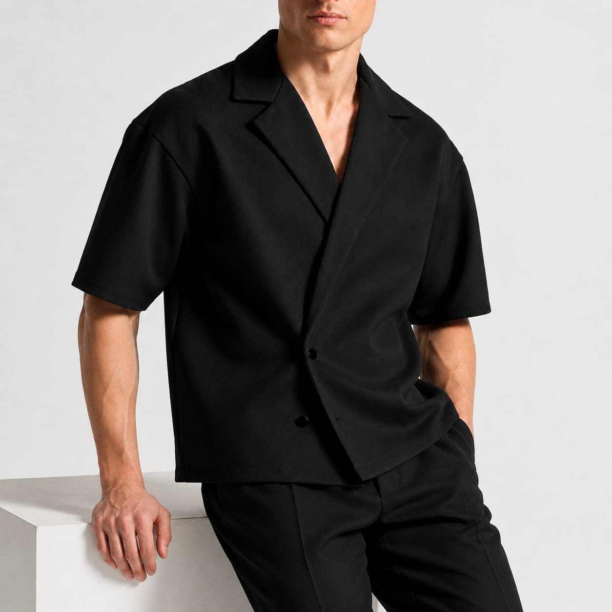 WhatsApp Image 2026-06-01 at 6.31.36 AM Boxy Double-Breasted Shirts - Image 1