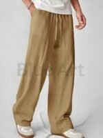 Soft & Premium Cotton Straight Leg Pants For Daily Comfort - Image 3