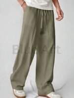 Soft & Premium Cotton Straight Leg Pants For Daily Comfort - Image 6