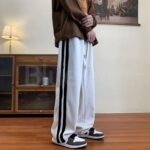 Striped Baggy Pants – Korean Street Style! - Image 4