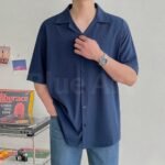 Drop Shoulder Short-Sleeve Cotton Shirt – Premium Comfort & Style - Image 3