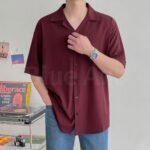 Drop Shoulder Short-Sleeve Cotton Shirt – Premium Comfort & Style - Image 4