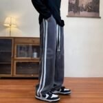 Striped Baggy Pants – Korean Street Style!