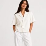 Boxy Double-Breasted Ladies Shirts - Image 5