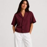 Boxy Double-Breasted Ladies Shirts - Image 3