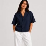 Boxy Double-Breasted Ladies Shirts - Image 4