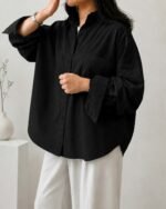 Premium Oxford Cotton Loose Fit Ladies Shirt