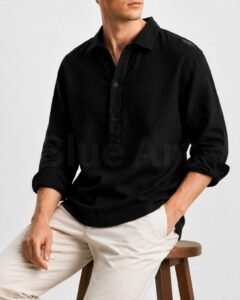 Oxford Cotton Pullover Shirt
