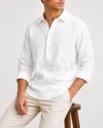 Oxford Cotton Pullover Shirt - Image 3