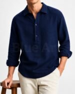 Oxford Cotton Pullover Shirt - Image 4