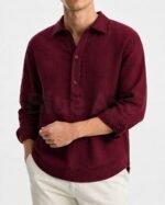 Oxford Cotton Pullover Shirt - Image 2