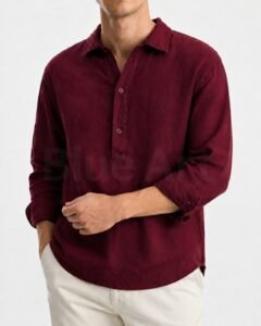 Oxford Cotton Pullover Shirt - Image 2