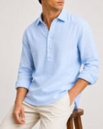 Oxford Cotton Pullover Shirt - Image 6